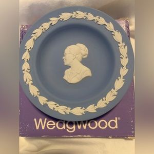 Wedgwood JASPERWARE Miniature Collector Plate Blue DR. JANET Z. BRIGGS